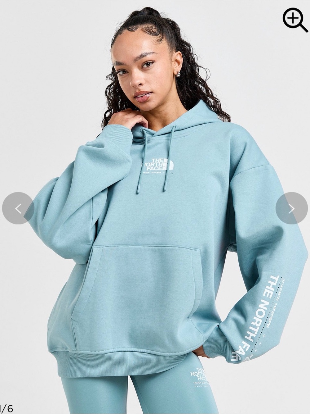 The North Face Women's Pullover Hoodie in Dusty Blue